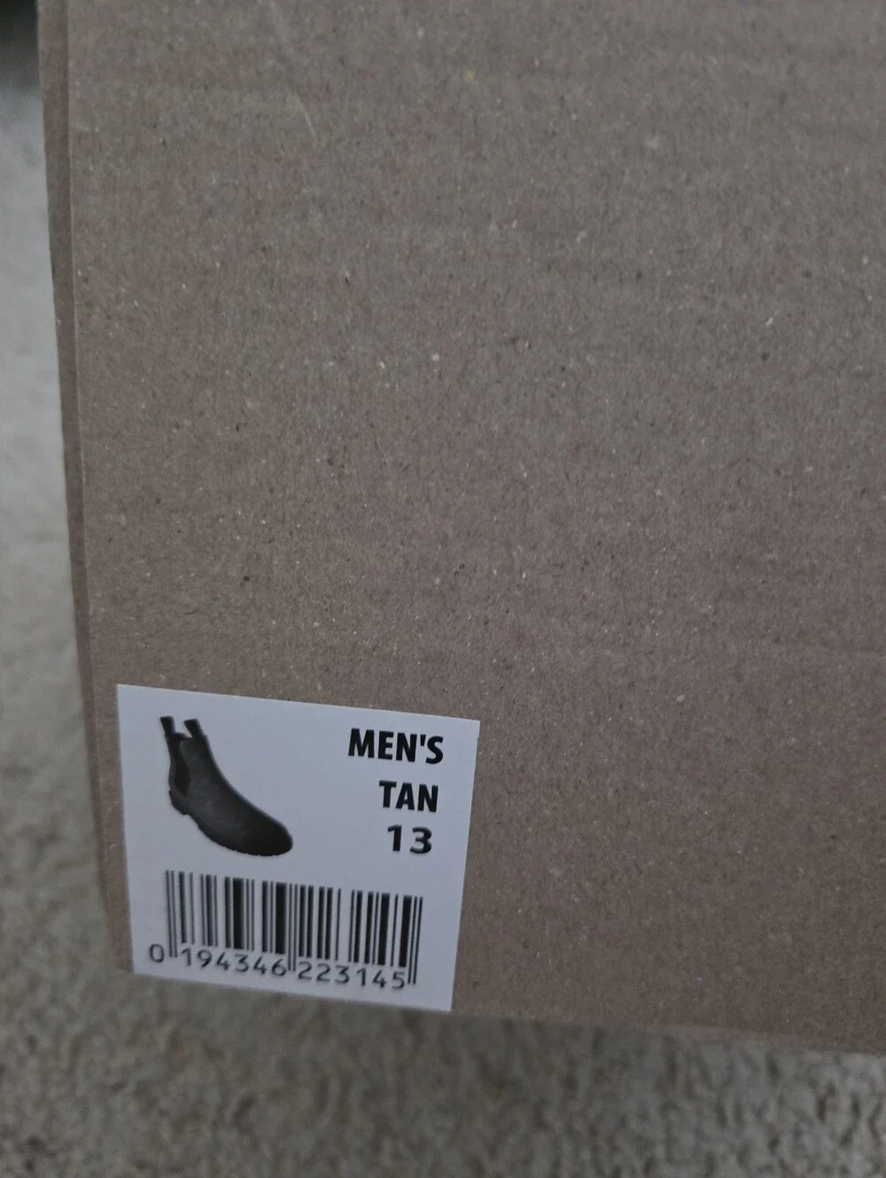 Portland Boot Company Men's Chelsea‎ Boots Size 13 Tan Faux Suede Casual Ankle